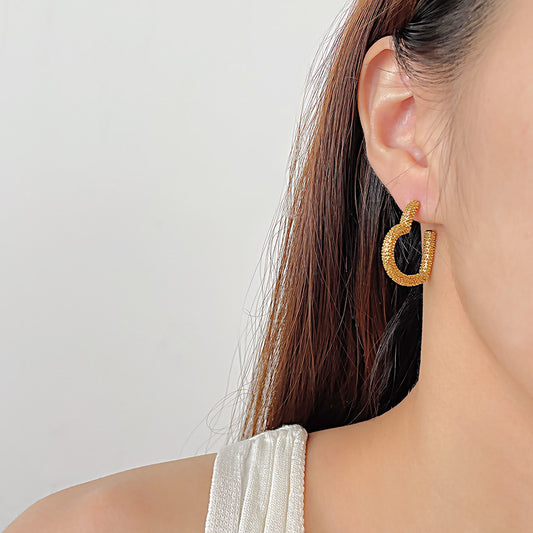 Gold Heart Earring