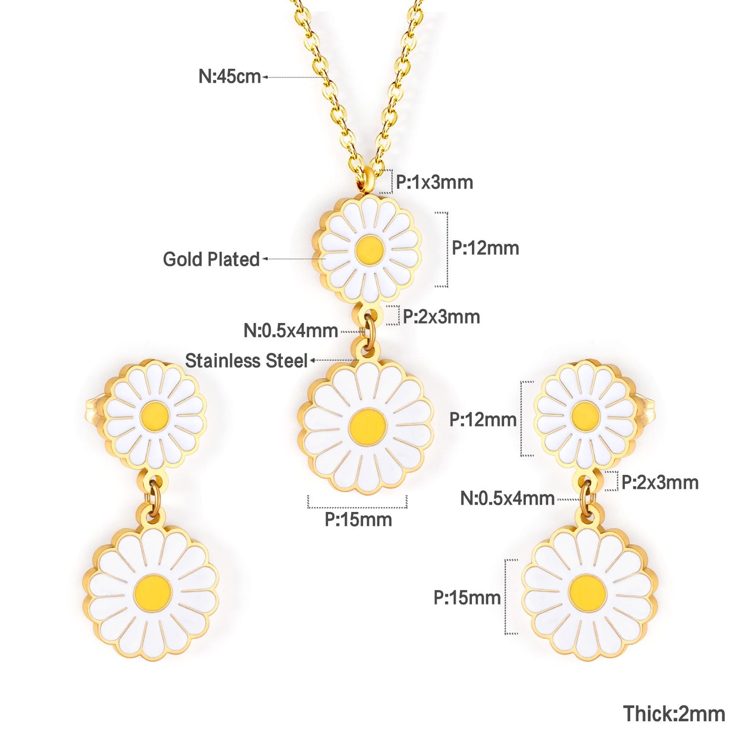 Daisy Flower Set